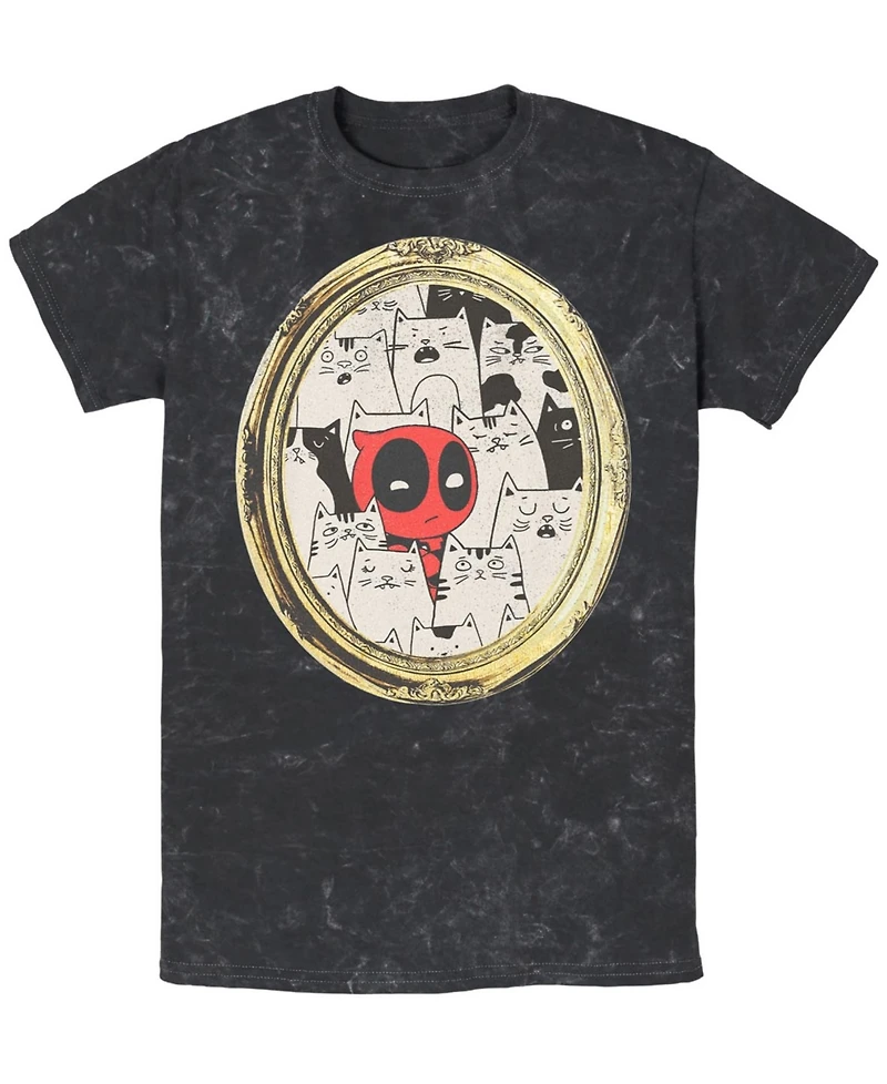 Fifth Sun Men's Cats Rule Everything Around Me Short Sleeve Mineral Wash Tee