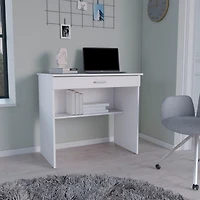 Storage Storage Desk, Spacious Stylish with Drawer and Shelf