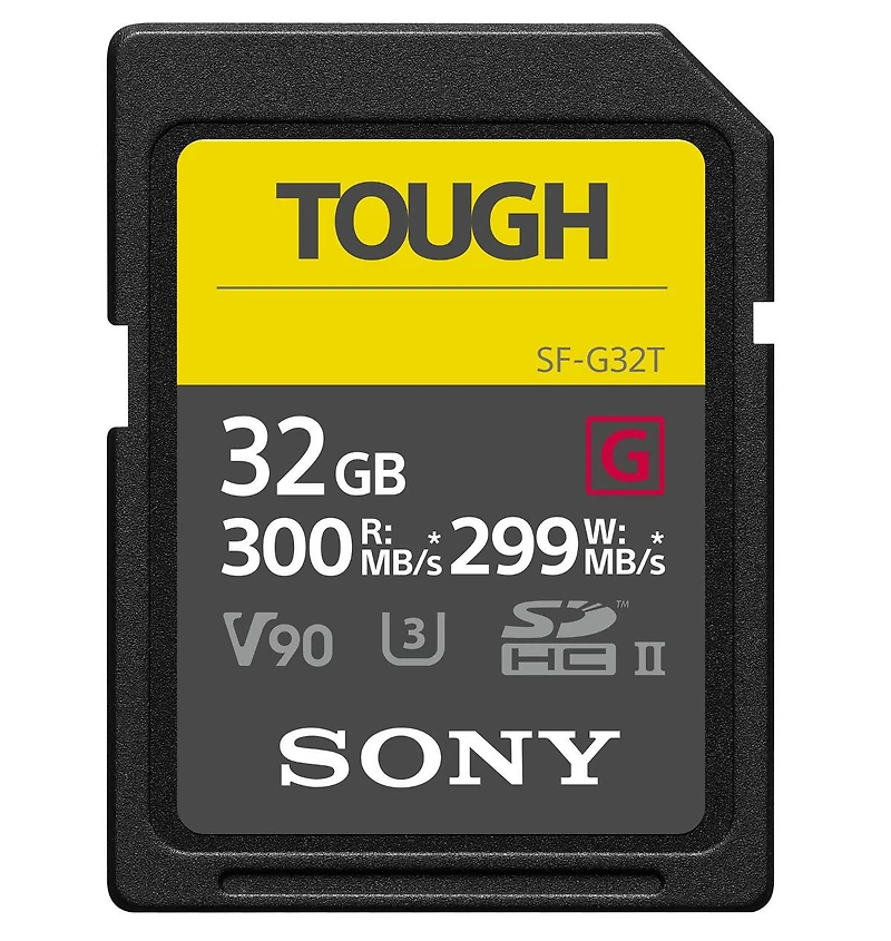 Sony SFG32TT1 32GB Uhs-ii Tough G-Series Sd Card with Uhs-ii Card Reader