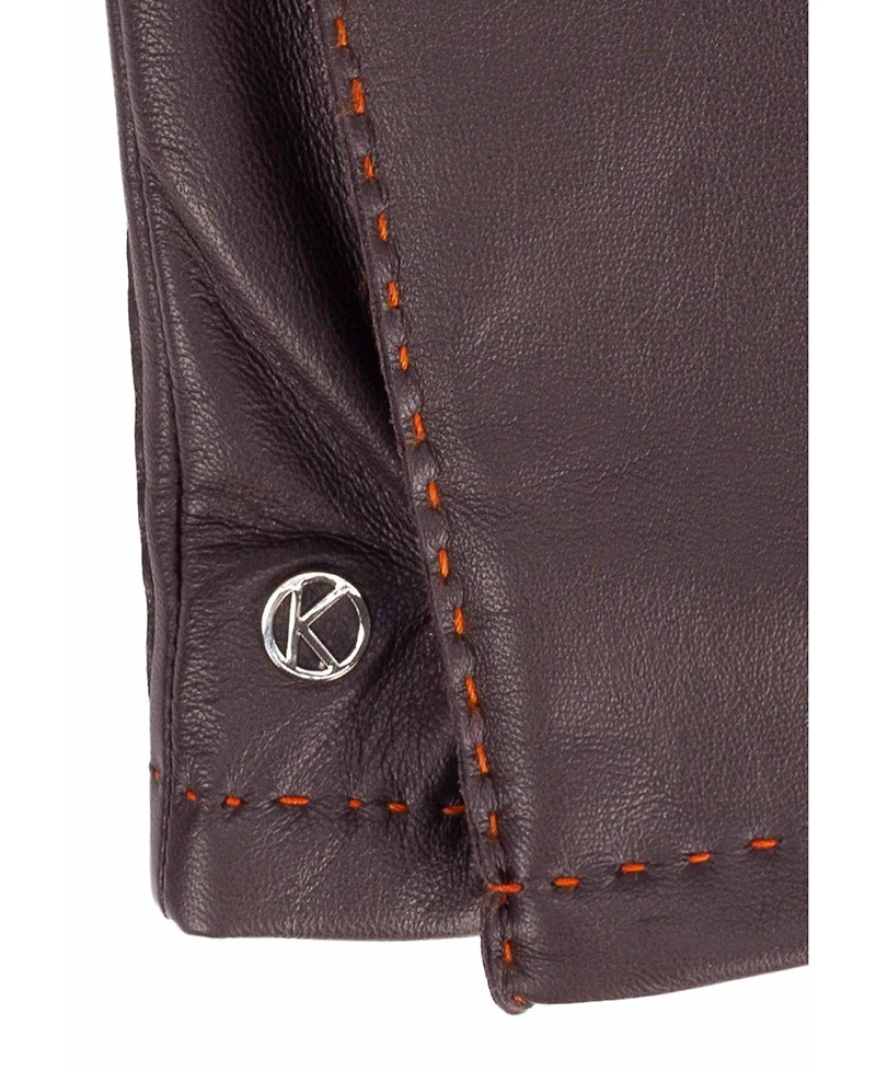 Women`s Hand-sewn Premium Lamb Leather Touchscreen Gloves "Millie