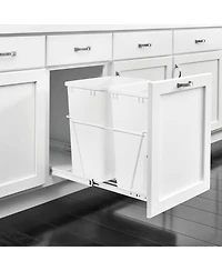 Rev-a-Shelf Double Pullout Kitchen Cabinet 27 qt. Trash Can, Rv-15PB-2 S
