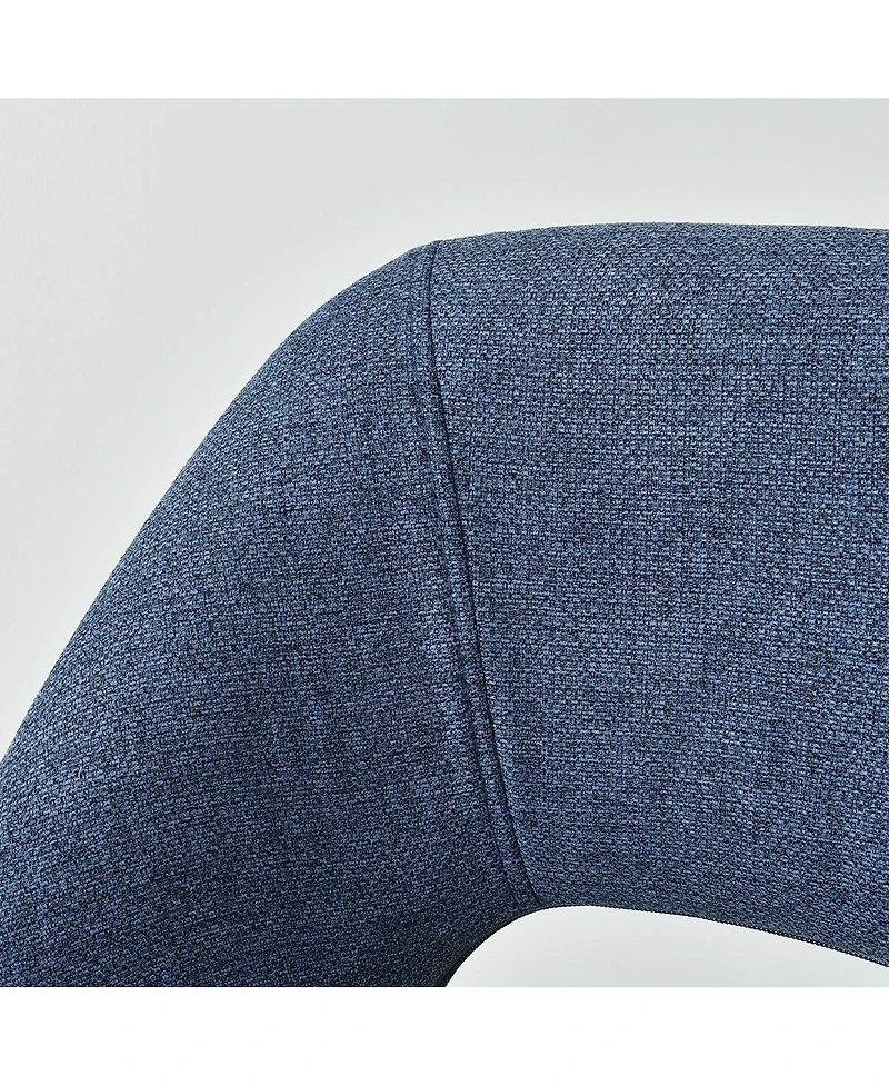 360° Swivel Fabric Stool,Set Of 2 Adjustable Barstools-Maison Boucle