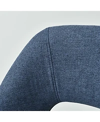 360° Swivel Fabric Stool,Set Of 2 Adjustable Barstools-Maison Boucle