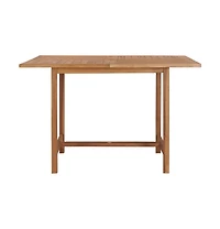 vidaXL Patio Dining Table 43.3"x43.3"x29.5" Solid Wood Teak