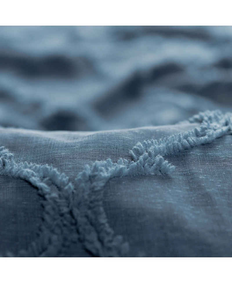 Chanasya Premium 2-Panel Faux Linen Shimmer Textured Sheer Curtain Panels