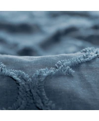 Chanasya Premium 2-Panel Faux Linen Shimmer Textured Sheer Curtain Panels