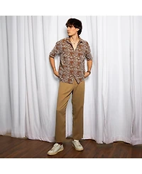 Lined Halo-Striped Shirt