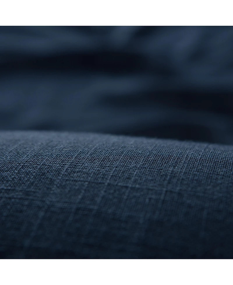 Chanasya Premium 2-Panel Soft Textured Semi Sheer Grommet Curtains for Window Living Room Bedroom Kitchen Office