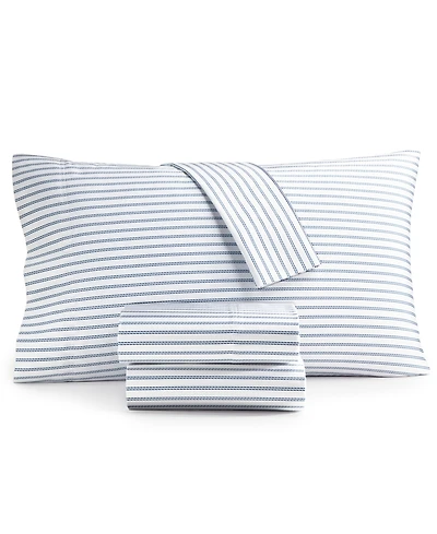 Charter Club 550 Thread Count Printed Cotton 4-Pc. Sheet Set, Queen, Exclusively at Macy's