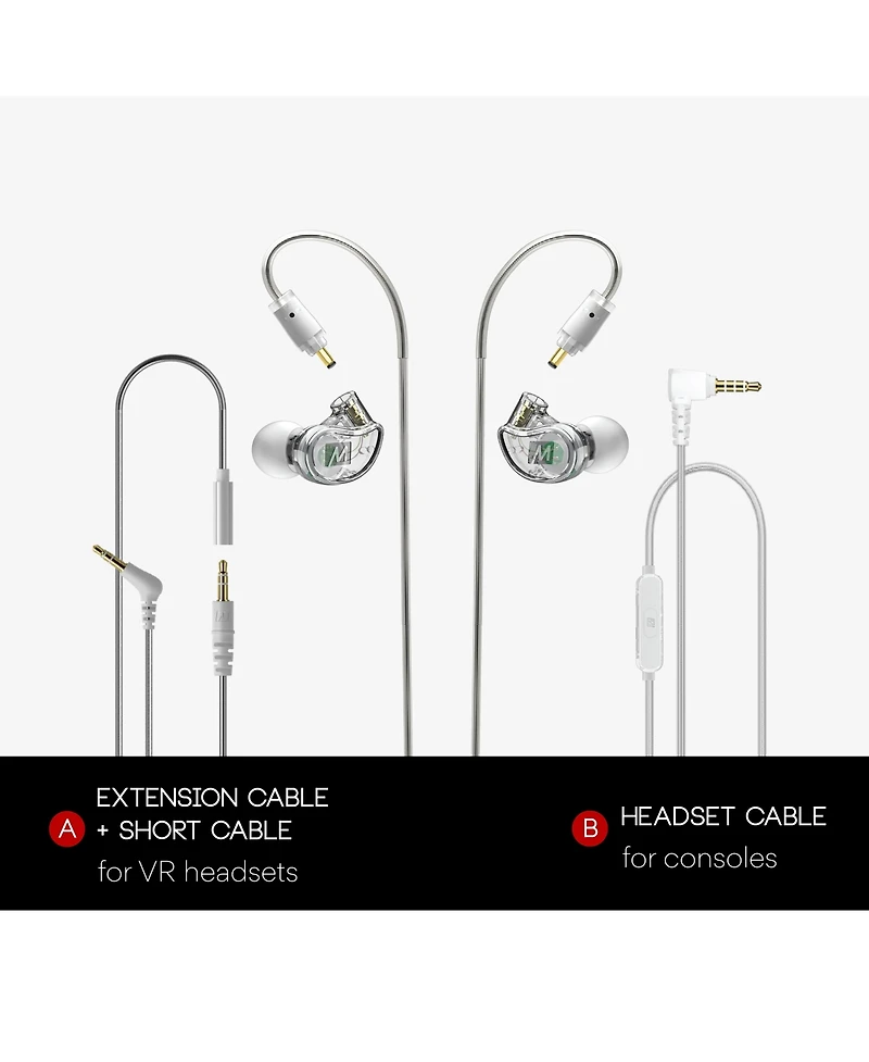 Mee audio M6 Vr In-Ear Headphones for Vr Headsets & Other Devices