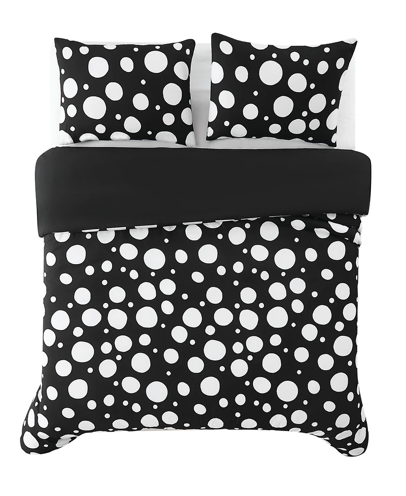 Truly Soft Sophia Dot 3-Pc. Duvet Cover Set, Full/Queen