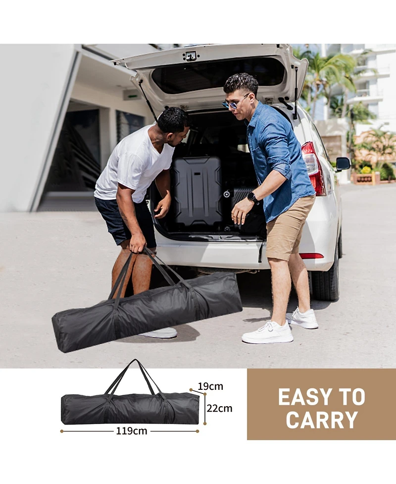 Slickblue Two Doors & Windows Practical Waterproof Right-Angle Folding Tent