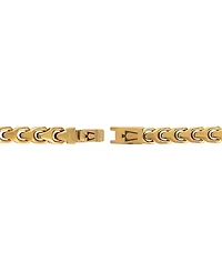Bulova Gold-Tone Stainless Steel Link Bracelet