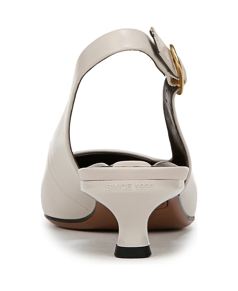 Franco Sarto Women's Marlow Pointed Toe Slingback Kitten Heel Pumps