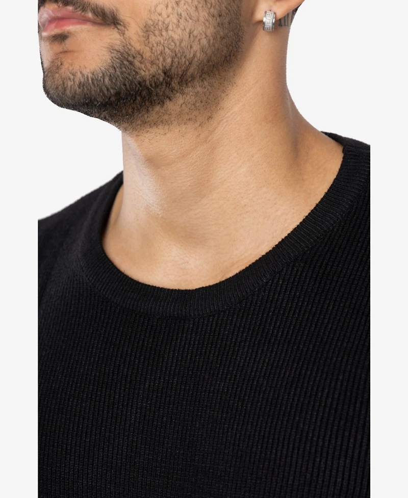 Spring + Mercer Men's Ribbed Crew Neck Sweater