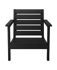 WestinTrends Outdoor Modern Hdpe Patio Club Chair with Deep Seat Cushions