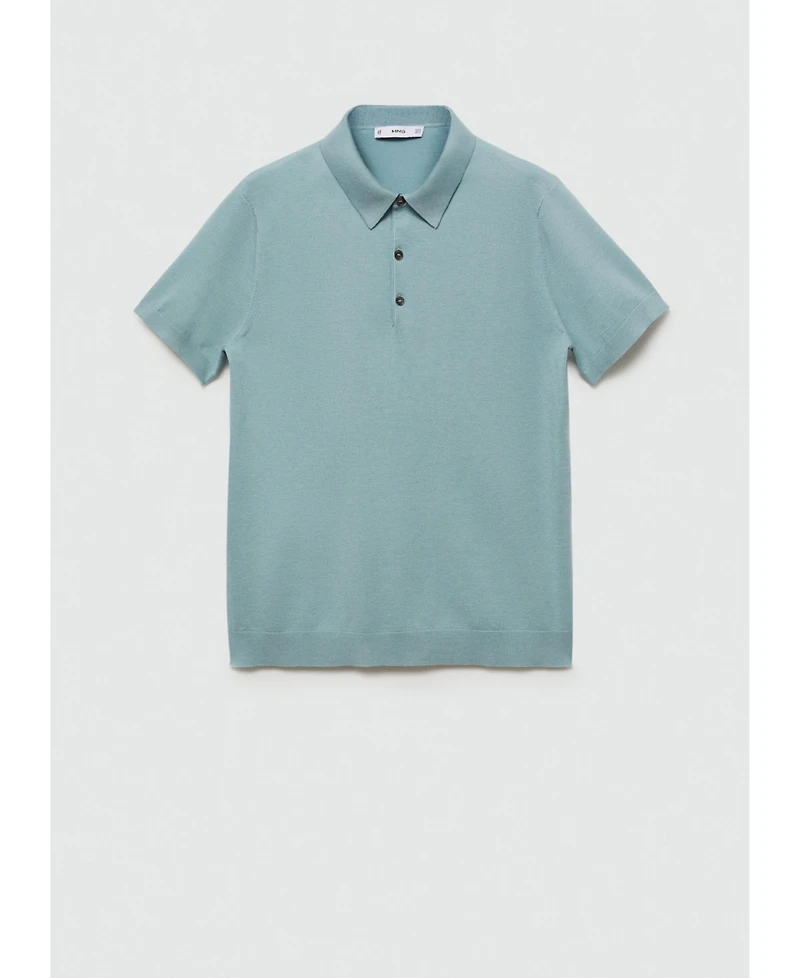 Mango Men's Fine-Knit Polo Shirt