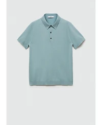 Mango Men's Fine-Knit Polo Shirt