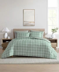 Swift Home Grid Plaid Reversible 7-Pc. Comforter Set