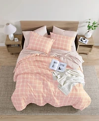 Swift Home Grid Plaid Reversible -Pc. Comforter Set