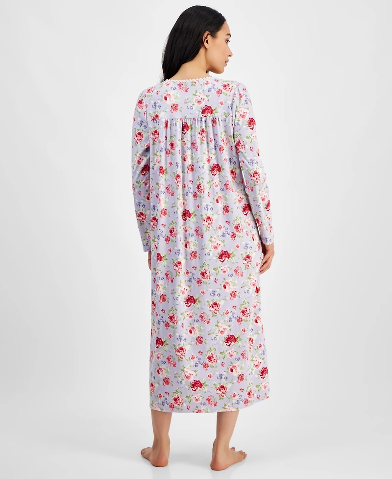 Charter Club Women's Cotton Printed Nightgown, Exclusively at Macy's