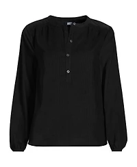 Lands' End Women's Pinwale Cord Smocked Popover Shirt