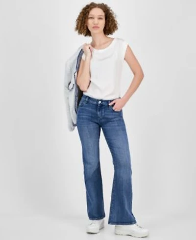 Liverpool Los Angeles Womens Hannah Mid Rise Flare Leg Jeans 0 24w