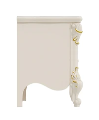 Homsee Rectangle White Wooden 1 Drawer Writing Desk