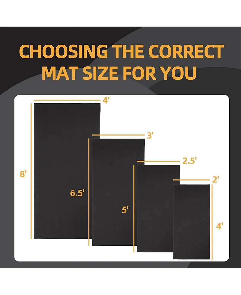 BalanceFrom Fitness 6' x 9' High Density Gym Equipment Mat for Floor Protection