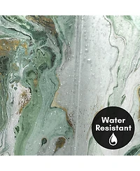 Abstract Shower Curtain Marble Petroleum by Pi Creative Art