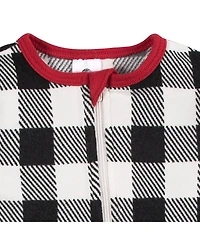 Gerber Baby Girls Holiday Family Pajamas Neutral One Piece Footed