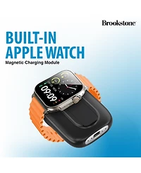 Brookstone 5,000mAh Capcity Magsafe Power Bank with Apple Watch Charger and Kickstand