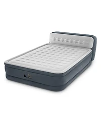 Intex Dura Beam Ultra Plush Headboard Airbed w/Built In Pump, Queen (2 Pack)