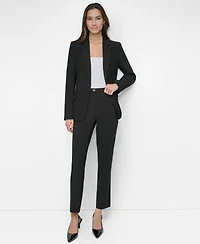 Dkny Women's Notch-Collar One-Button Long Sleeve Blazer Jacket