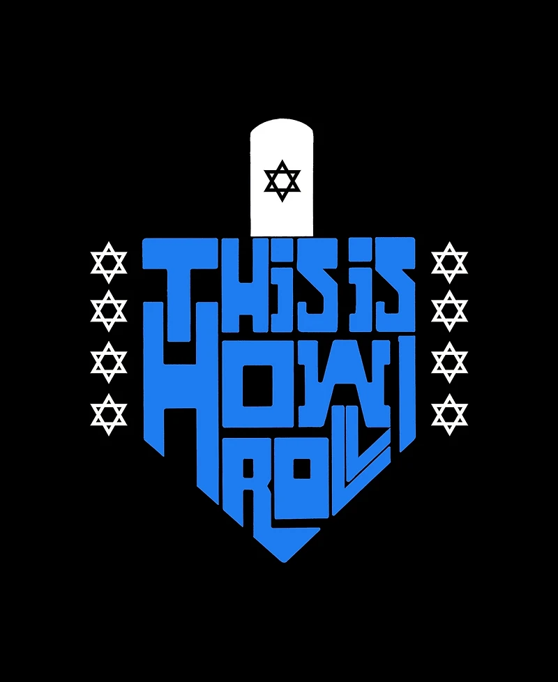 La Pop Art Women's This is How I Roll Word Crew Neck T-Shirt