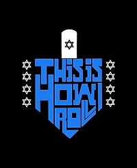 La Pop Art Women's This is How I Roll Word Crew Neck T-Shirt