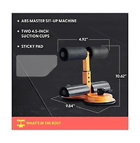 Squatz Abs Master Sit-Up Bar With Double Suction Cup for Abdominal Exercises