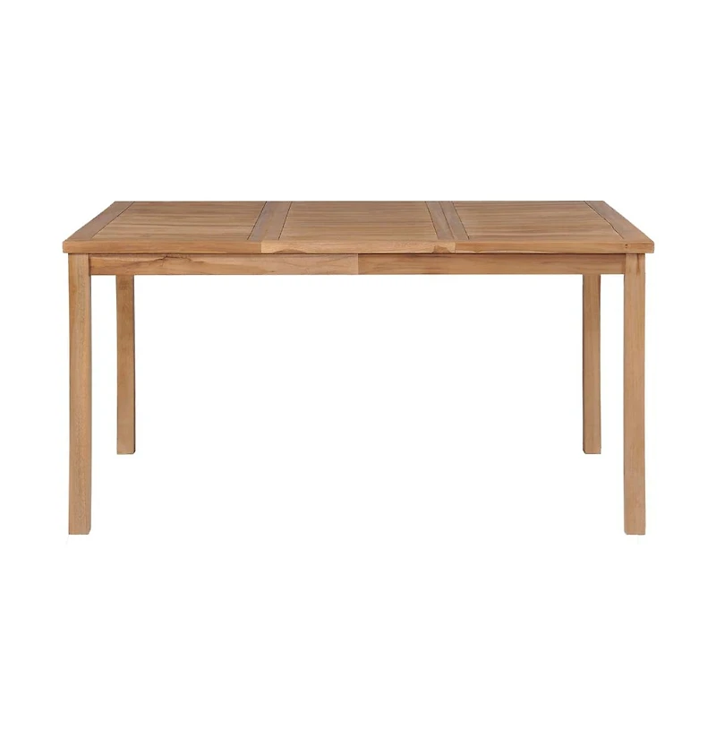 vidaXL Patio Table 59.1"x35.4"x30.3" Solid Teak Wood