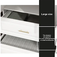 Homsee 9-Drawer Black Wood Dresser Bedroom Storage Cabinet