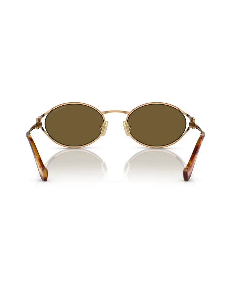 Miu Women's Oval Metal Sunglasses, MU52YS