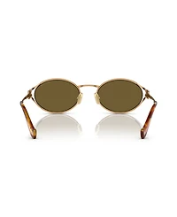 Miu Women's Oval Metal Sunglasses, MU52YS
