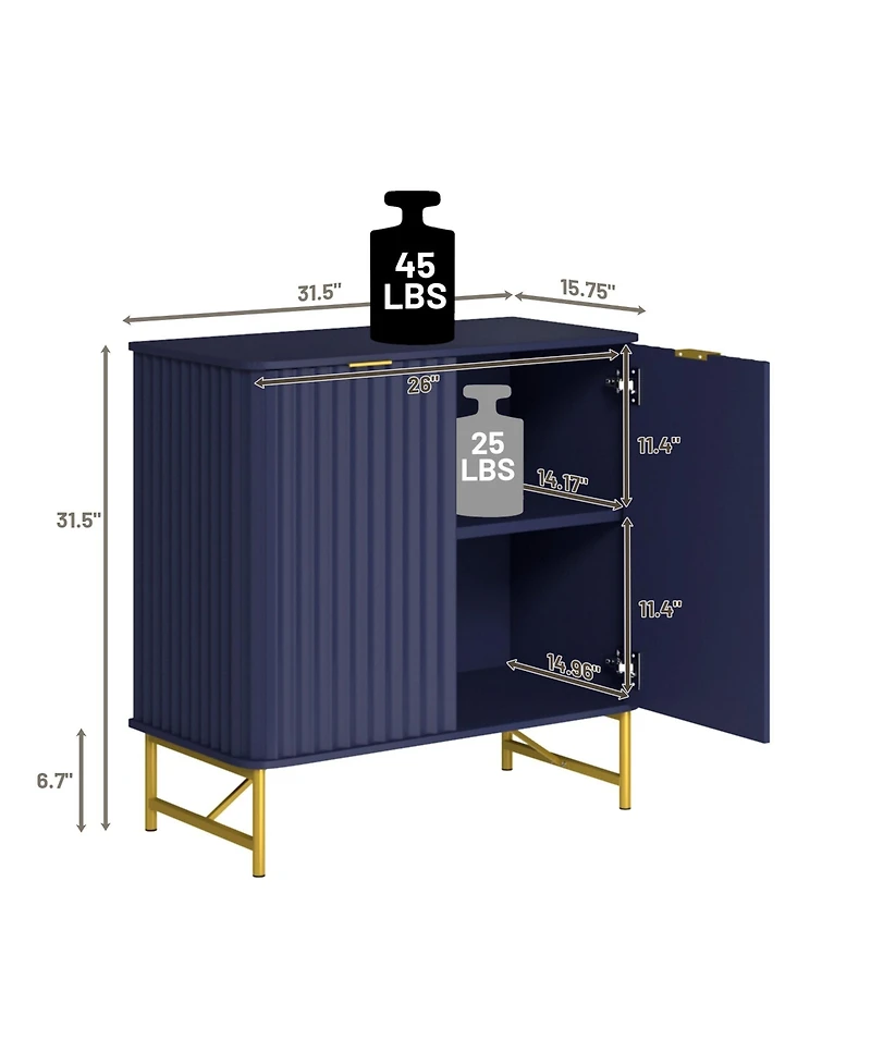 2-Door Accent Cabinet Storage