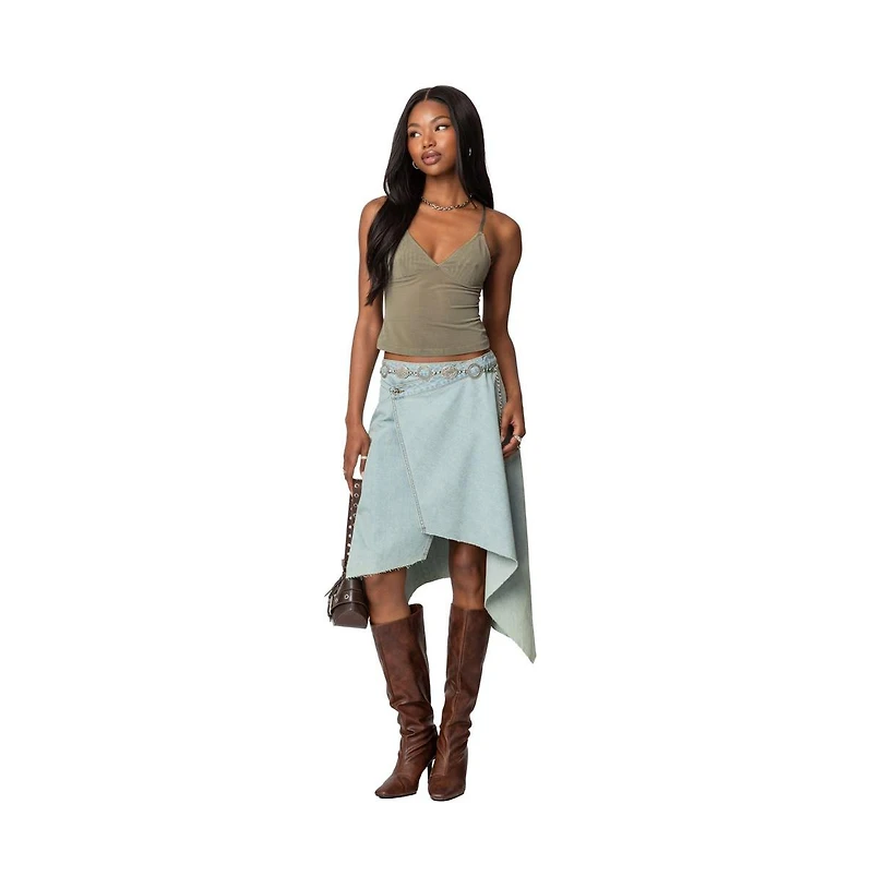 Edikted Womens Blake Mesh Tank Top