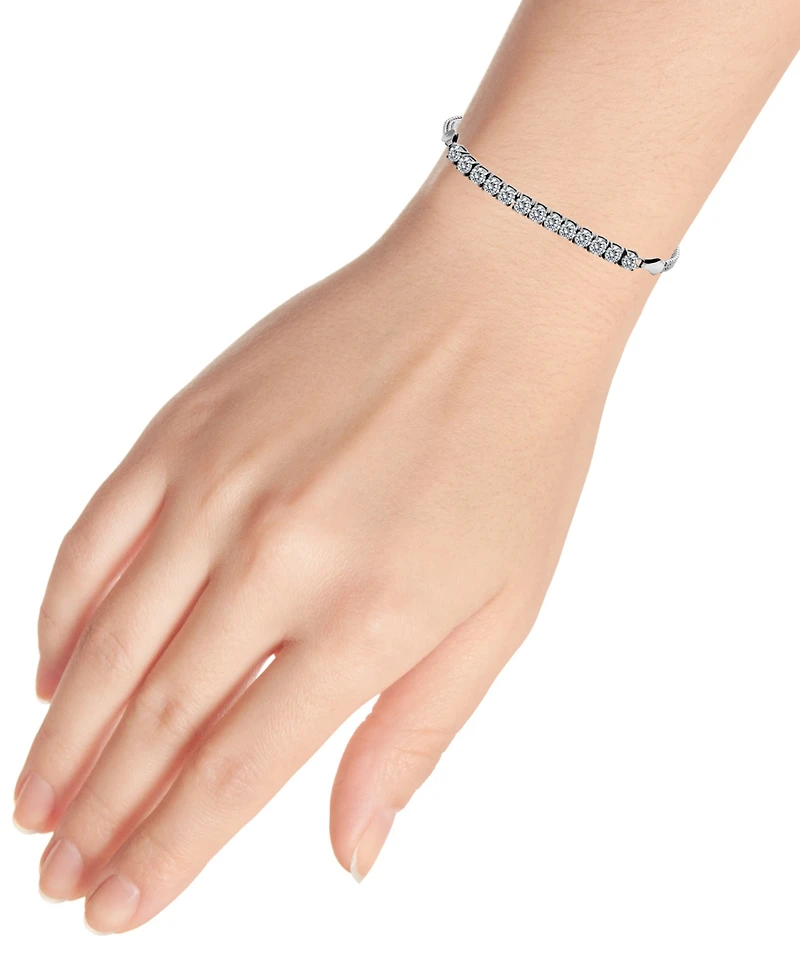 Giani Bernini Cubic Zirconia Beaded Chain Bracelet, Created for Macy's