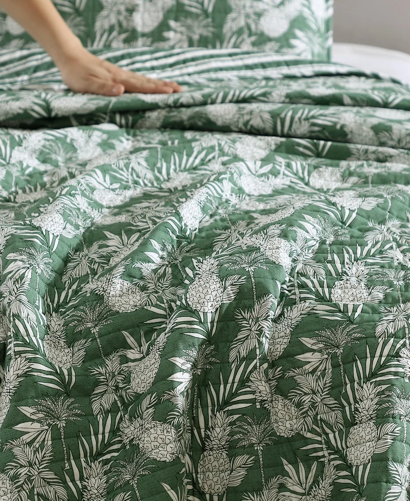 Closeout! Tommy Bahama Home Pineapple Venture Reversible 3-Pc. Quilt Set, Full/Queen