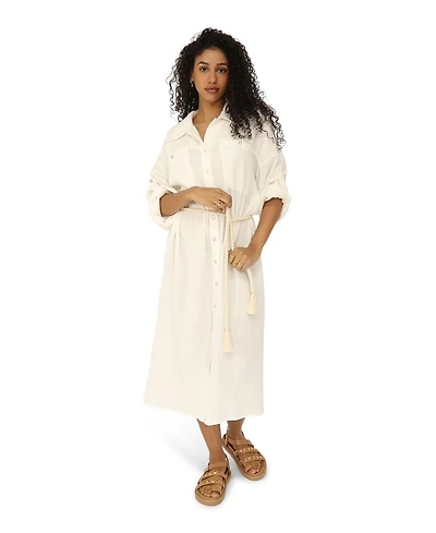 Belle & Bloom Women's Seven Wonders Maxi Shirt Dress