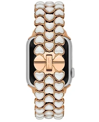 Kate Spade New York Women's Stainless Steel Rose Gold-Tone Band for Apple Watch, 38/40/41mm and 42/44/45/49mm