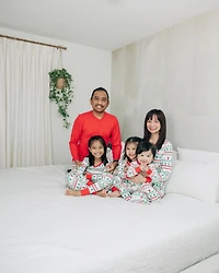 Gerber Girls Holiday Family Pajamas Neutral Two Piece