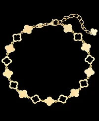 Devata Clover Chain Bracelet in 14K Gold, 6.5 in adj to 7.5 in, approx. 5.8 grams