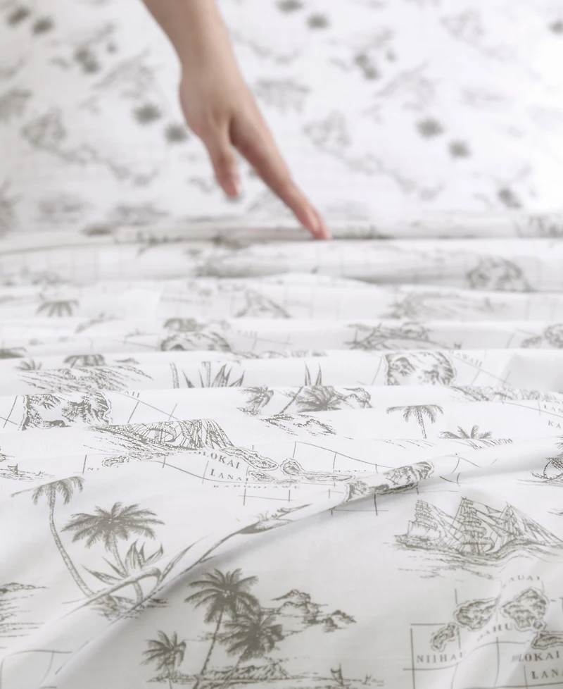 Tommy Bahama Home Cotton Percale 4 Piece Sheet Set, King